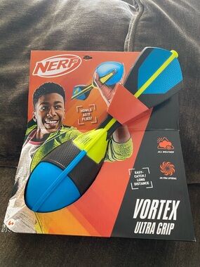 Nerf Vortex Ultra Grip Foam Glider - Blue & Neon Yellow